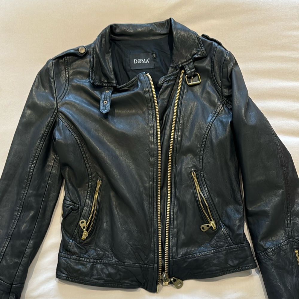 Biker leather jacket